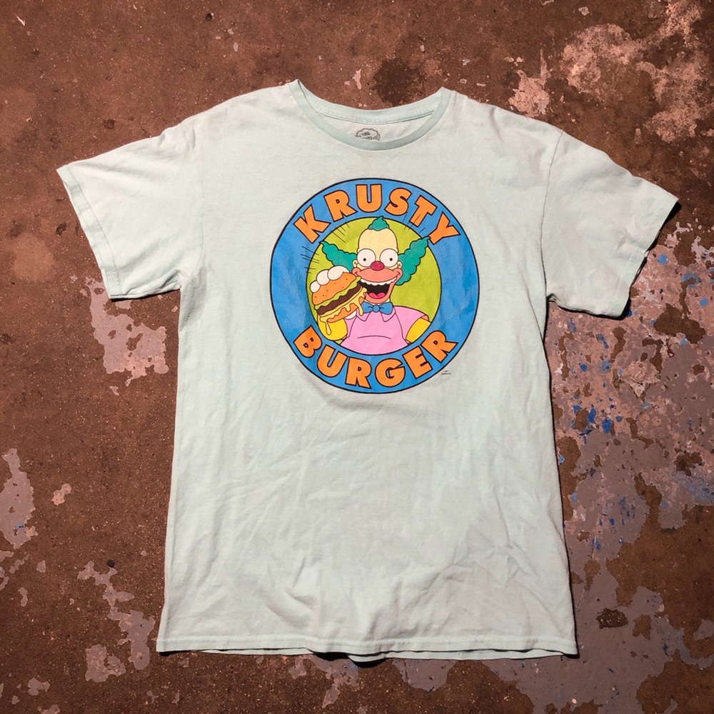Krusty Burger Kids T-Shirt - Light Blue